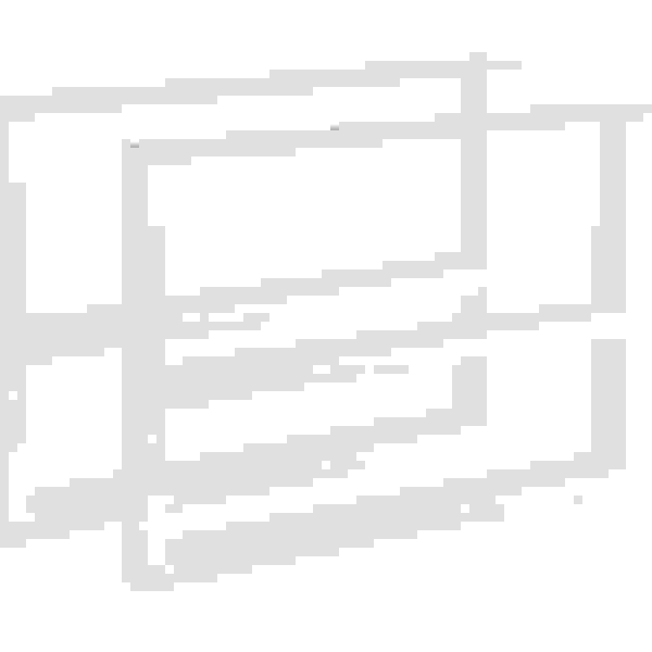 STRONG stolová podnož lineární, 420x580, bílá
