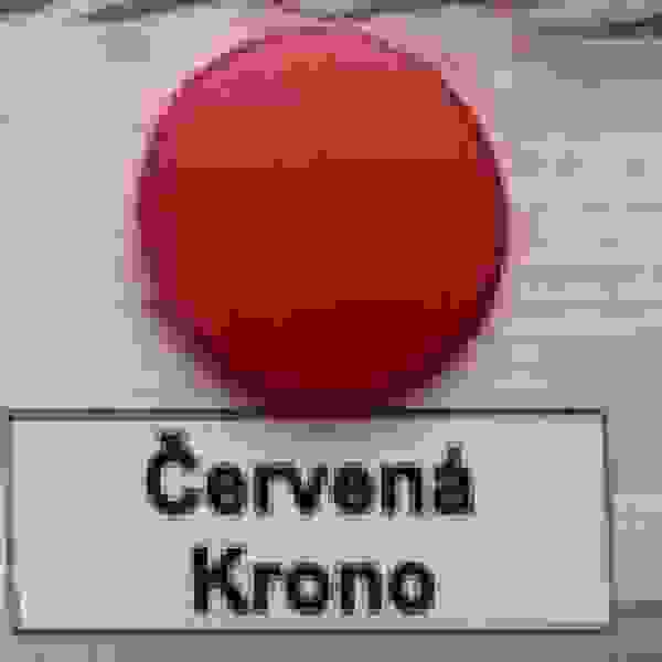 Krytka konfirmátu červená krono