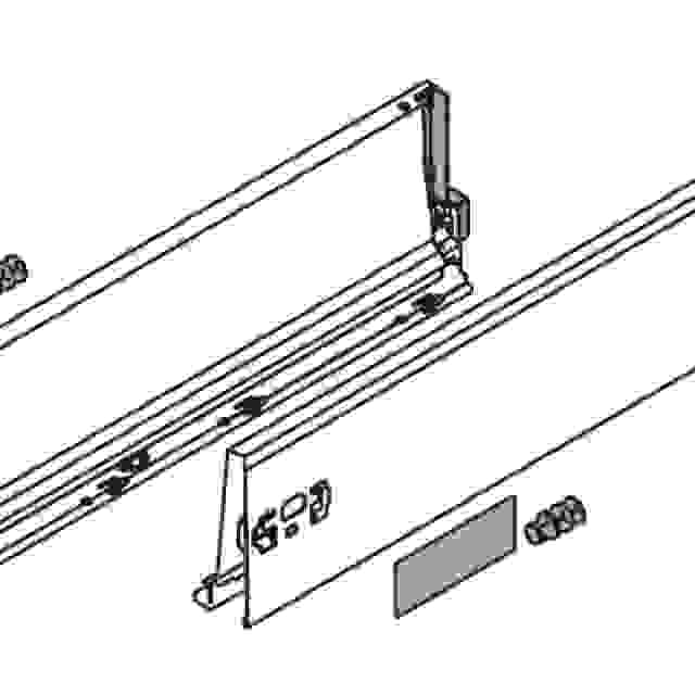 BLUM 378K5002SA bočnice Antaro 500 bílá P+L