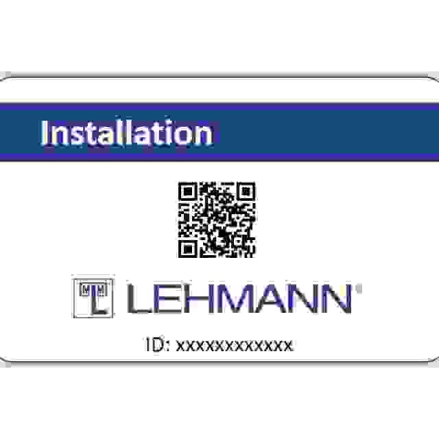 LEHMANN Instalační karta Mifare pro elektronické zámky Lehmann