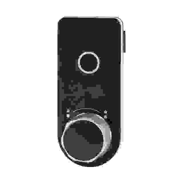 StrongLocks Elektronický zámek na otisk prstu s knopkou, černý, pravý