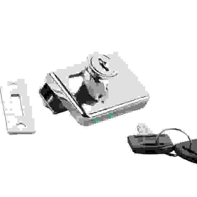 StrongLocks Zámek na dvě skla chrom