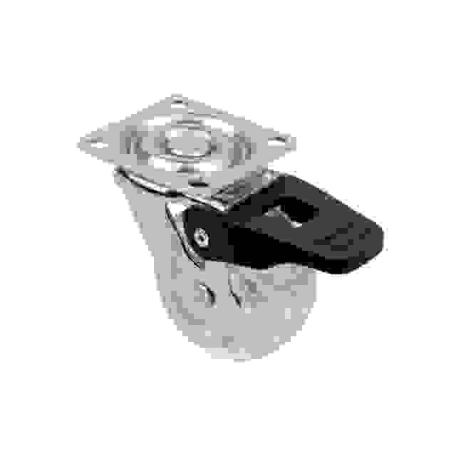 StrongCastors Kolečko TOP, průměr 50 mm, transparentní čirá, s brzdou