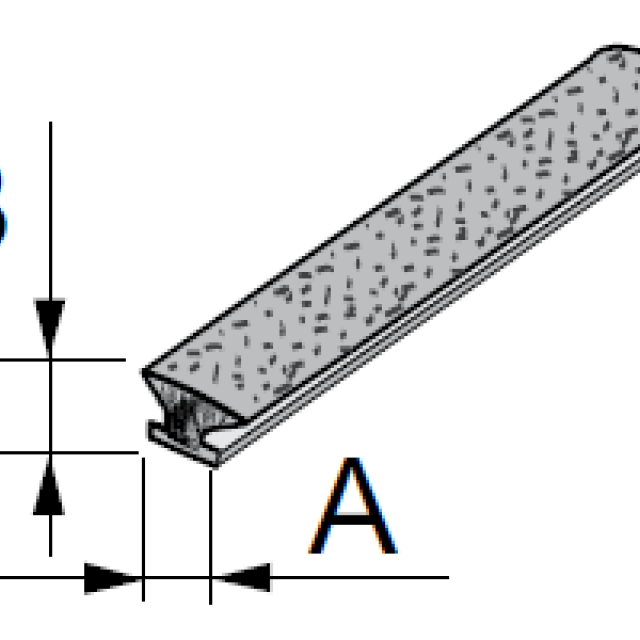 SEVROLL 20021-SV dorazový kartáč zásuvný 4,8x6mm šedý