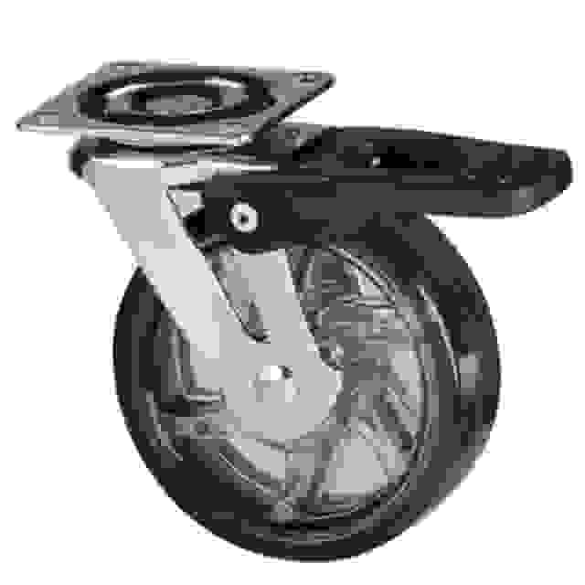StrongCastors Kolečko TOP, průměr 75 mm, transparentní tmavá, s brzdou