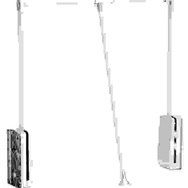 StrongWire tyč šatní sklopná 890-1240mm bílá/chrom