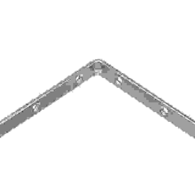 STRONG Úhelník 120x120mm s prolisem zinek bílý
