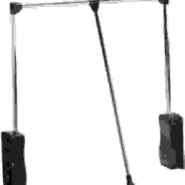 StrongWire tyč šatní sklopná 690-920mm černá/chrom
