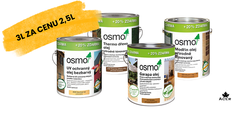 OSMO - 20% ZDARMA